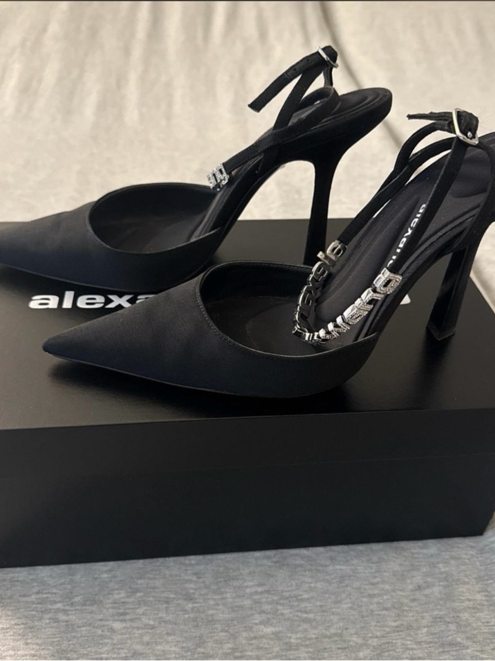 Alexander Wang Delphine Logo Pumps Size 36.5